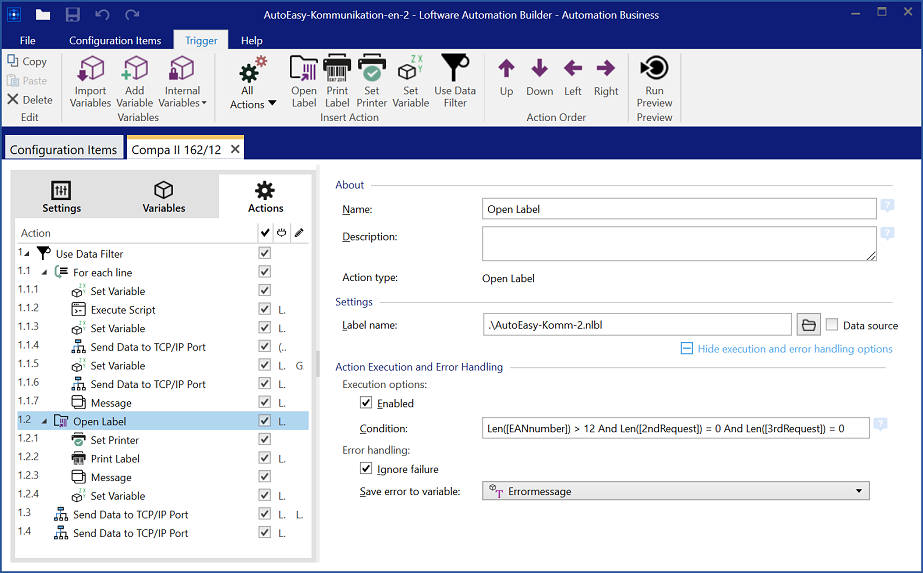 APC - complete configuration in Automation