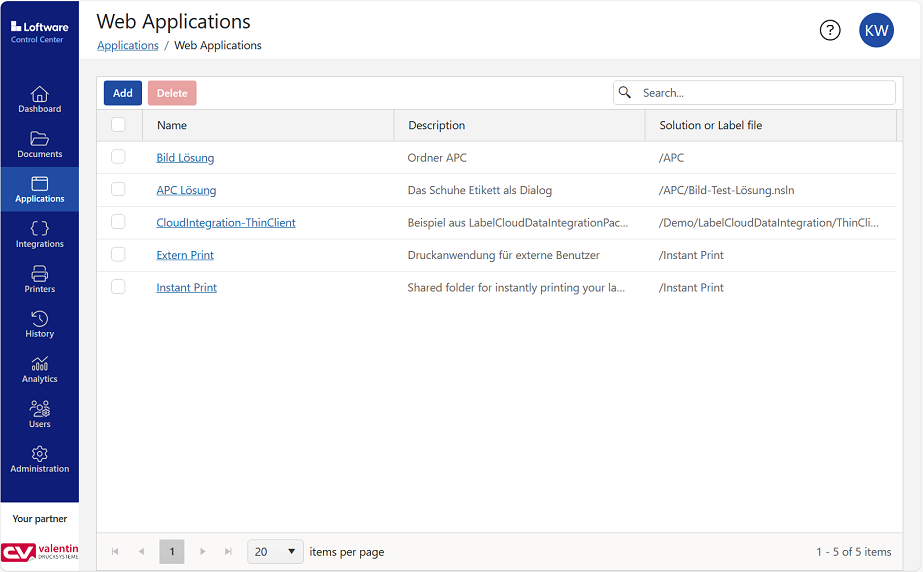 Web applications - Define which files or folders can be used by users